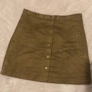 H&M brown A-line skirt